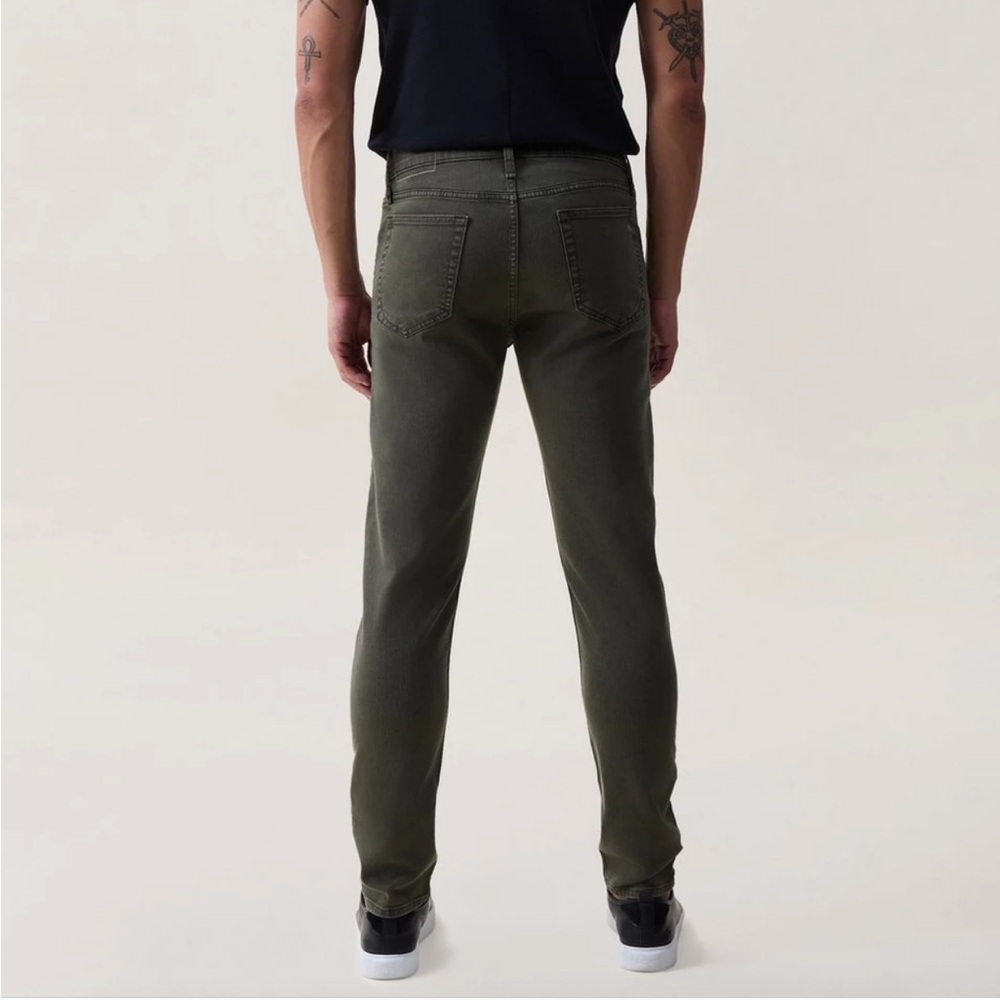 rag & bone Men's Dark Green olive Slim Jeans - Picture 9 of 11